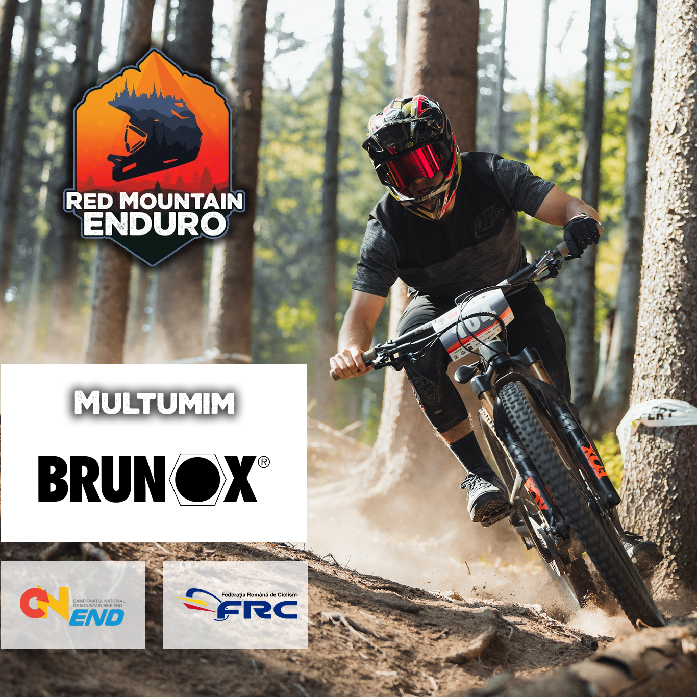Brunox va ingrijeste suspensiile la Red Mountain Enduro 2025