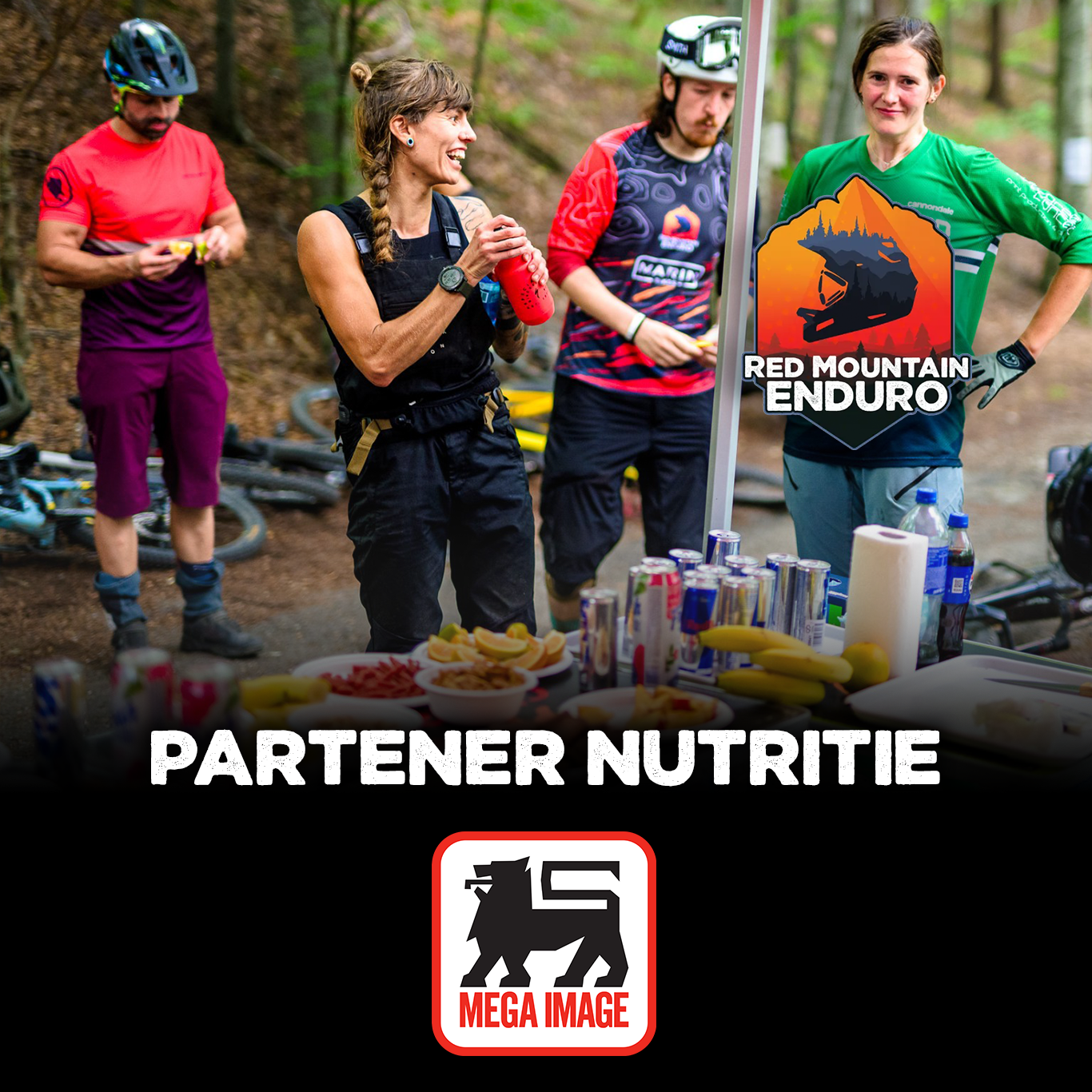 Mega Image este Partener de Nutritie la Red Mountain Enduro 2026